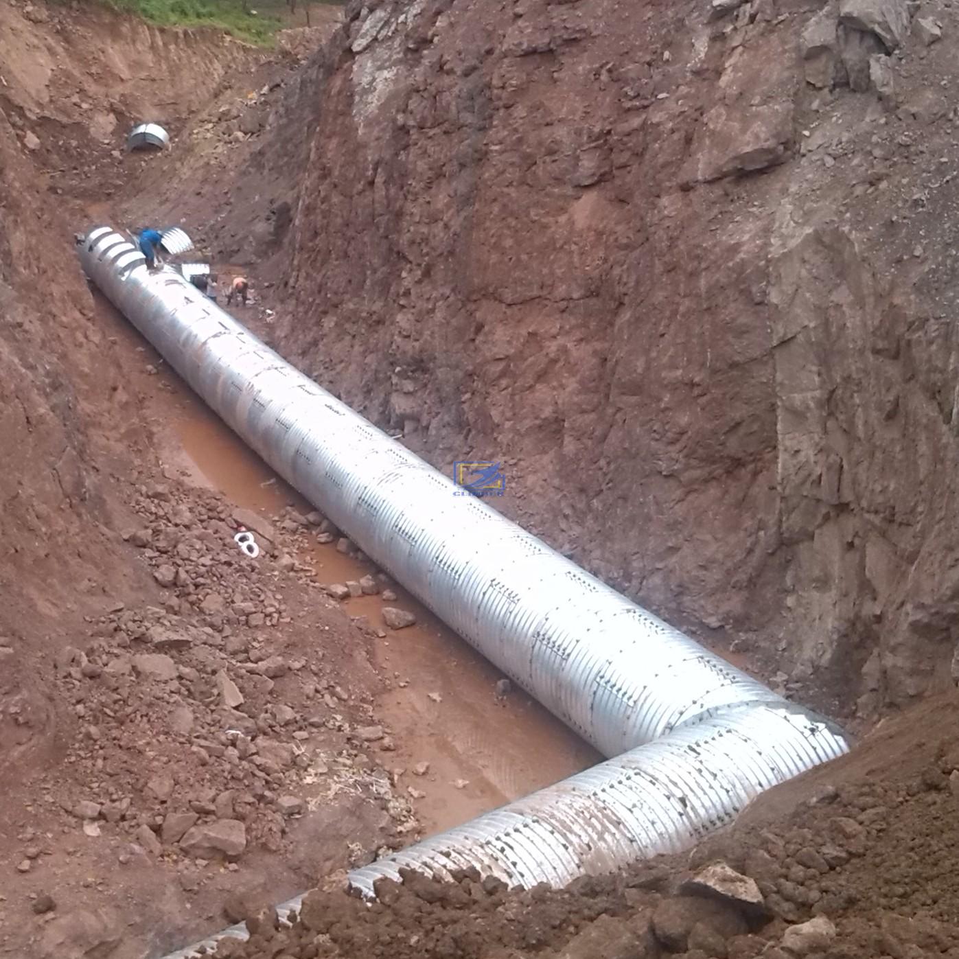 supply the corrugated steel pipe to South Sudan